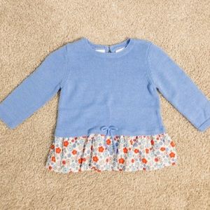 Koala Kids Ruffle Floral Sweater Top